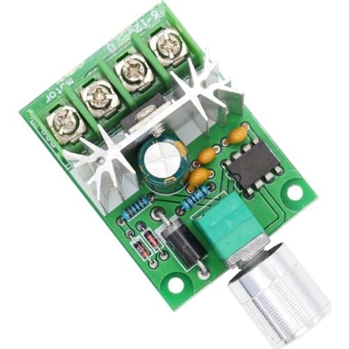 1 PCS DC Motor Fan Speed Controller 6V-12V 6A High Power PWM Stepless Speed Control Board Speed Control Switch