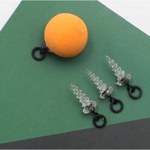 10PCS /20PCS carp fishing 360 ° bait screw accessories for hook stop carp hair Chod Ronnie Rig Pop Pop UP Boilies Stop tool