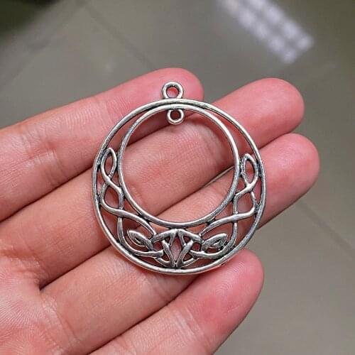 12pcs Celtic Knot Charms Double Round Pendants For Findings Jewelry Making Diy Necklace Bracelet Aesthetic Accessories Crafts