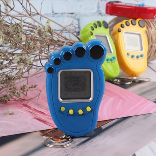 168 Pets In 1 Virtual Pet Electronic Toys Kids Creative Foot Shaped Electronic Pet Game Tamagotchi Toy Handheld Game Gifts