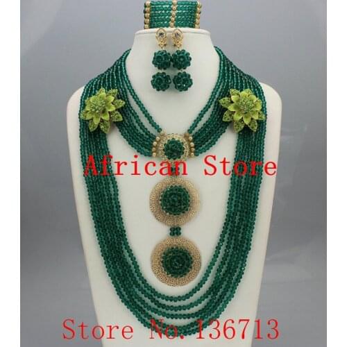 2015 Best Selling Red African Crystal Beads Jewelry Set Nigerian Beads For African Wedding Free Shipping SD105-4