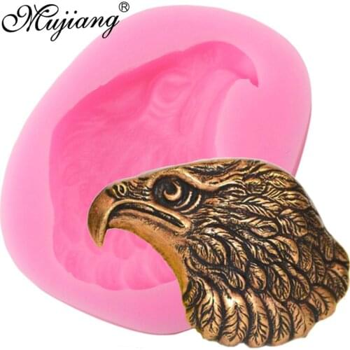 3D Bald Eagle Head Molds Cake Silicone Mold DIY Party Fondant Cake Decorating Tools Soap Clay Candy Chocolate Gumpaste Mould