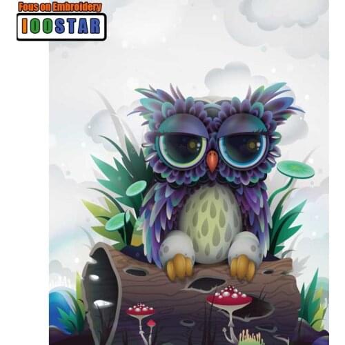 5D DIY Diamond Painting Christmas gift owl Mosaic Cross Stitch full Diamond Embroidery new year decor