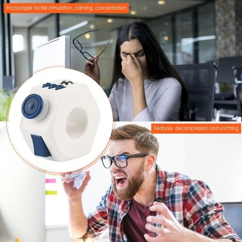 Kantoor Stress Handen Autisme Adhd Angst Relief Focus Kids 6 Zijden Magische Anti Stress Cube Spinner Speelgoed