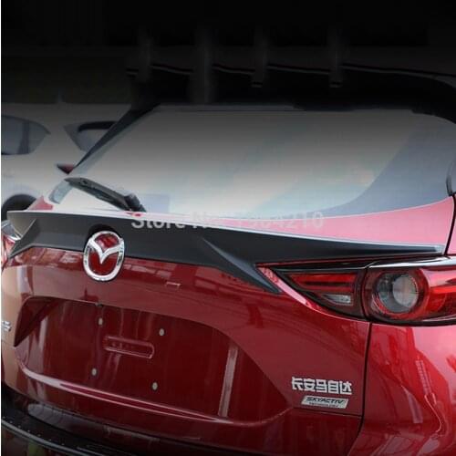 MONTFORD Car Styling ABS Plastic Painted Color Rear Middle Spoiler Trunk Lip Wing For Mazda CX-5 CX5 2017 2018 2019