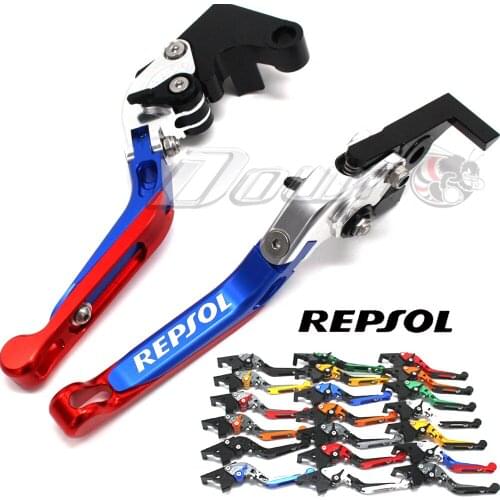 For HONDA CBR250R CBR300R CB300F CBR500R CB500F CB500X CB190R CB190X Motorcycle Folding Extendable Brake Clutch Lever REPSOL