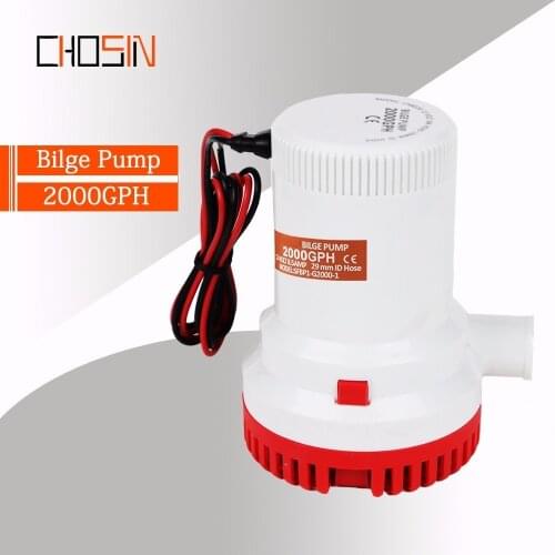 2000GPH Boat Bilge Pump 24v High Pressure Bilge Pump 24 V Dc 12v Kayak Rule Water Electric 2000 Gph 12 Volt Accessories Marin