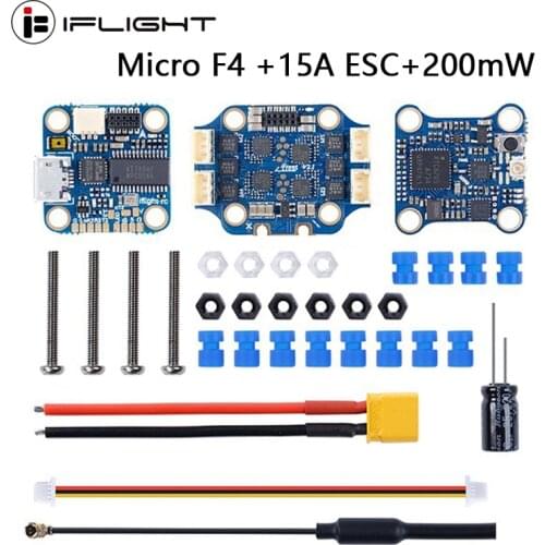 IFlight SucceX Micro F4 V1.5 Mini Flight control Tower 2-4S W/ Micro 4 in 1 15A ESC / PIT/25/100/200mW VTX OSD for RC FPV Drone