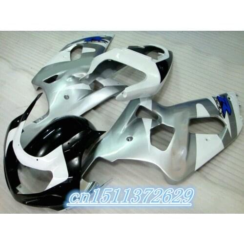 Dor-Fairing Set for A silver black GSXR600/750 01-03 01 03 GSXR600/750 01 03 01 02 03 GSXR750 02 Plastic Kit for SUZUKI D