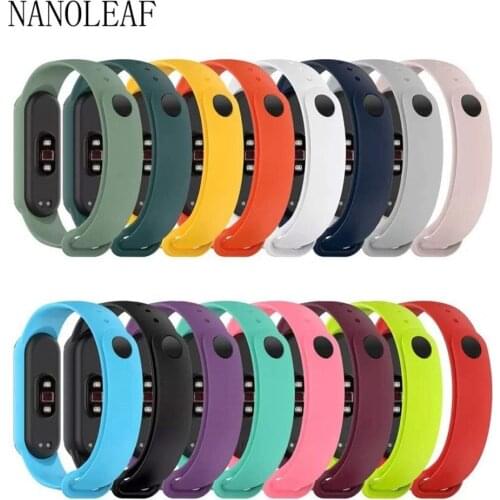 Soft Silicone Wristband for Xiaomi Mi Band 5 M5 Replacement Watch Strap Colorful Durable and Breathable Belt