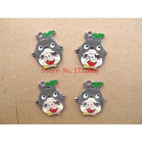 New 20 pcs My Neighbor Totoro Charm Pendants DIY Jewelry Making