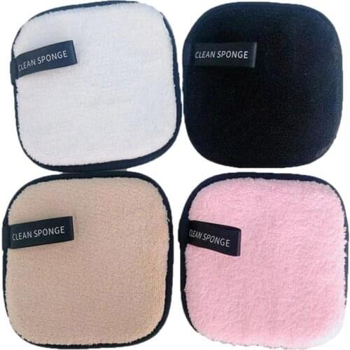New Cotton Face Cleansing Towel Puff Reusable Nail Art Cleaning Wipe Microfiber Cloth Pads Makeup Remover Puff