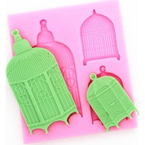 P305 retro cartoon cage soap mold double sugar silicone mold liquid silicone
