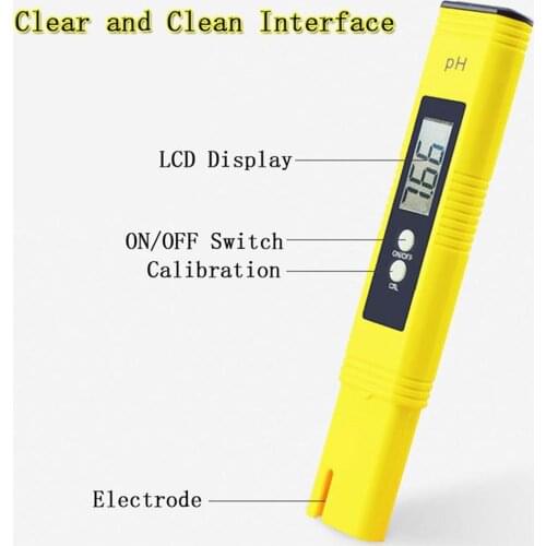 Digital LCD PH Meter Pen of Tester Accuracy 0.1 Aquarium Pool Water Wine Automatic Calibration Water Quality Purity Test Tool