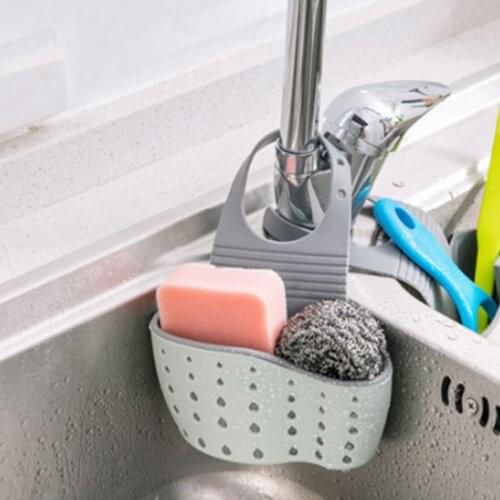 Sink Shelf Soap Sponge Drain Rack Bathroom Holder Kitchen Storage Suction Cup Kitchen Organizer Sink kitchen Accessories Wash