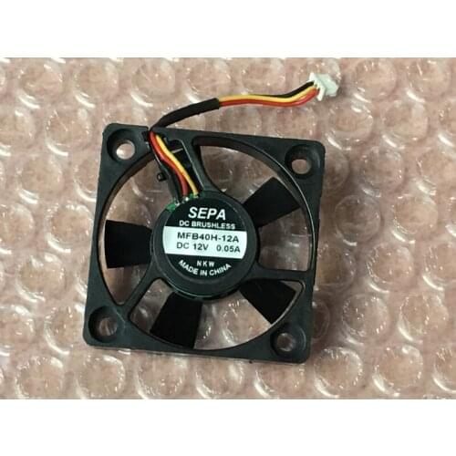 SEPA MFB40H-12A DC 12V 0.05A 40x40x7mm 3-Wire Server Square Fan