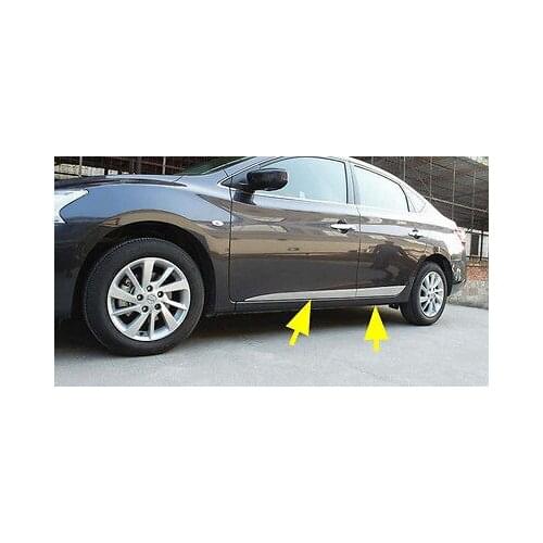 Steel Side Door Molding Cover Trim 2016 2017 for Nissan Sentra Sylphy Plain