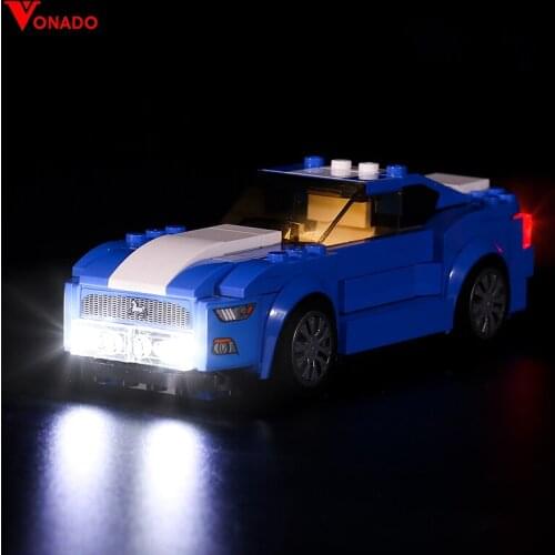 Led Light Set For 76871 Speed Champions Ford Mustang (only Light Kit Included)
