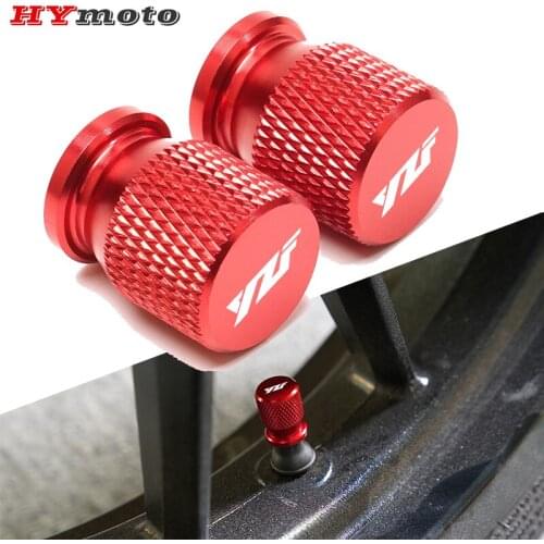 High Quality Motorcycle Tire Valve Air Port Stem Caps Cover Plug CNC Aluminum Accessories For Yamaha YZF R3 R25 R6 R1 2013-2020