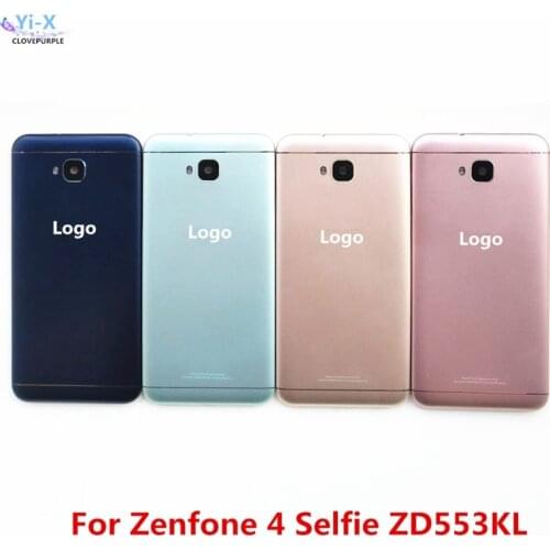 Back Cover For Asus Zenfone 4 Selfie ZD553KL Battery Door Back Case Housing with Camera Lens and Side button