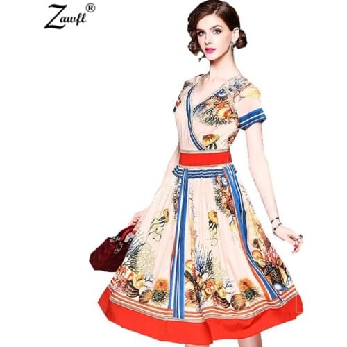 High Quality 2021 Summer Elegant Fashion Flare Sleeve V-neck Lace Hollow Out Women Print Loose Lady Mini Dress