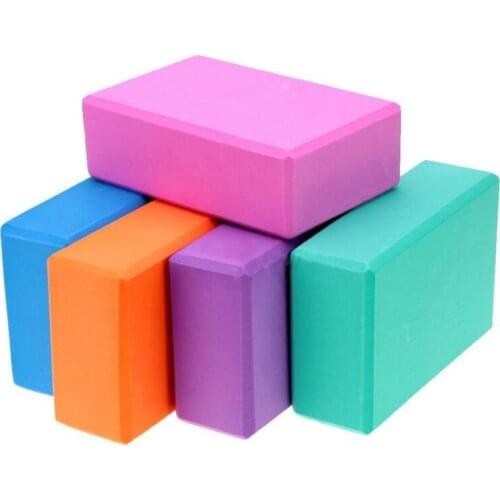 5 Colors Yoga Block Brick for Pilates Exercise Workout Fitness Training Gym Yoga EVA Foam Bolster