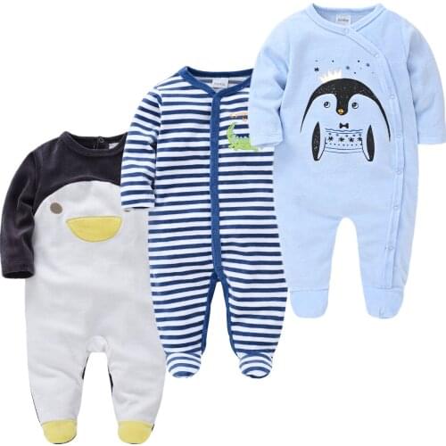 3PCS Baby Cartoon Pijamas Newborn Pyjamas Infant Clothing Boy Girls Pajamas Animal Onesie Jumpsuit Costumes Flannel Baby Rompers