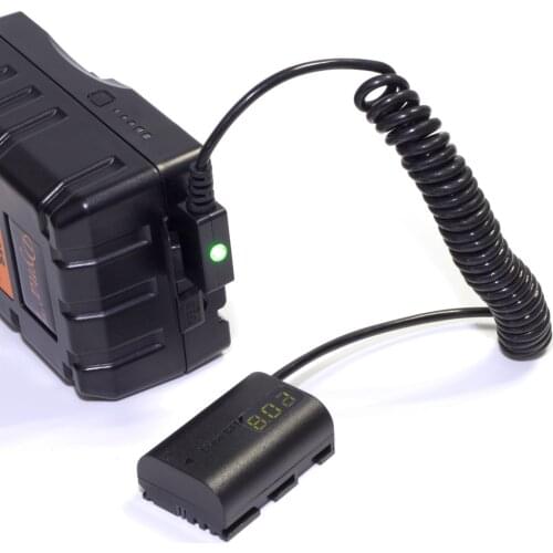 Safe D-Tap PTAP DTAP LP-E6 E6N E6NH Dummy Mock Faux Battery DC Coupler fr SmallHD Monitor Recorder EVF 502 701 702 Power Supply