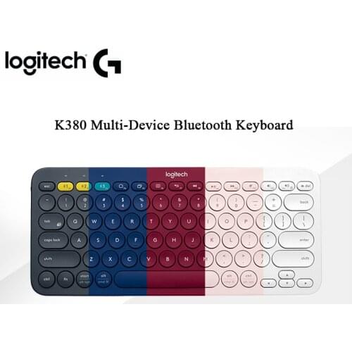 Logitech K380 Multi-device Bluetooth Keyboard Wireless Keyboard Minimalist Modern Versatile for Laptop PC Tablet Desktop