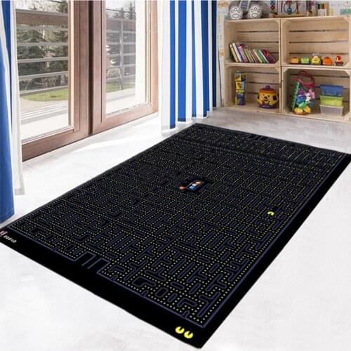 Pacman Colorful Non Slip Floor Carpet, Teens Carpet Modern Rug Kids Room Rug, high Quality Carpet, Hygienic Rug