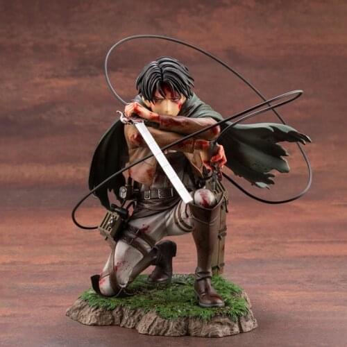18cm Attack on Titan Eren Jaeger Action Figure Doll Ver. Levi PVC Figurine Rivaille Collection Model Toys