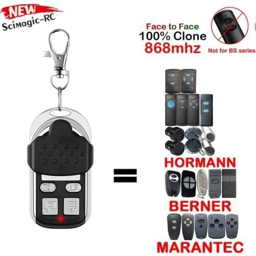 Garage Remote Control Copy Hormann HS2 HS4 HSE2 HSE4 HSM2 Marantec Digital D304 D382 D384 D302 868MHz Transmitter Gate Key Fob