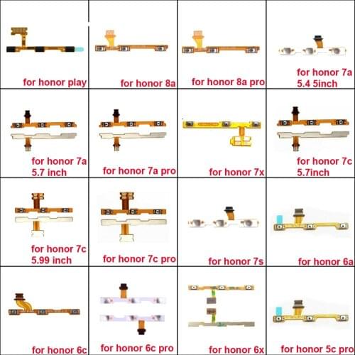 For Huawei Honor play/8A/8a pro/7a pro/honor 7X 7C 7S/Honor 6a 6c 6x pro 5c power on Volume Button Flex Cable