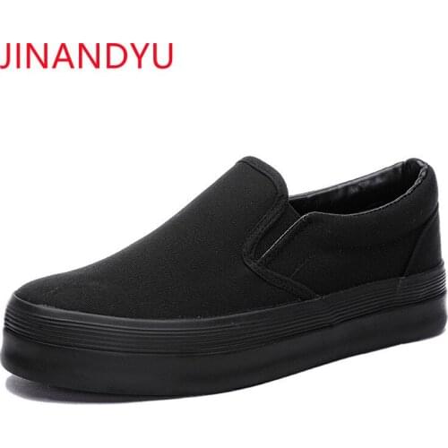 Summer Platform Sneakers New Retro Canvas Shoes for Womens Sneakers Fashion Platforma Black White Trainer Flat Shoes Female