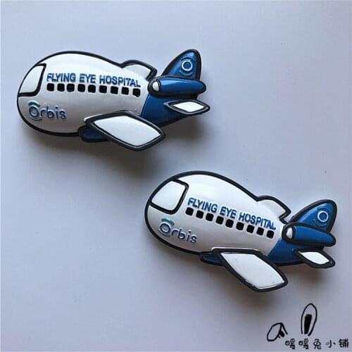 Cartoon cute airplane resin refrigerator sticker three-dimensional magnetic sticker home decoration