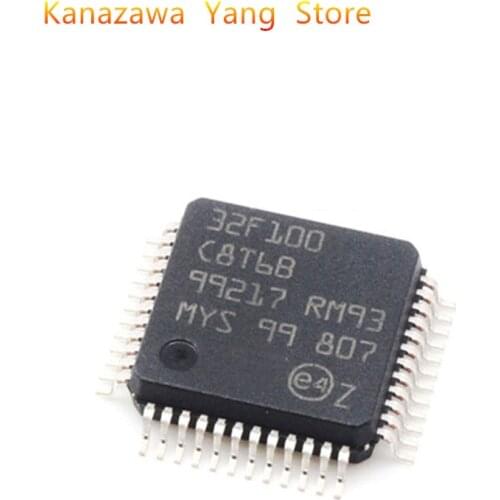 1 Pcs 5 Pcs/Lot Brand New STM32F100C8T6B Silk Screen 32F100C8T6B TQFP-48 8-Bit Microcontroller Chip In Stock Best Quality