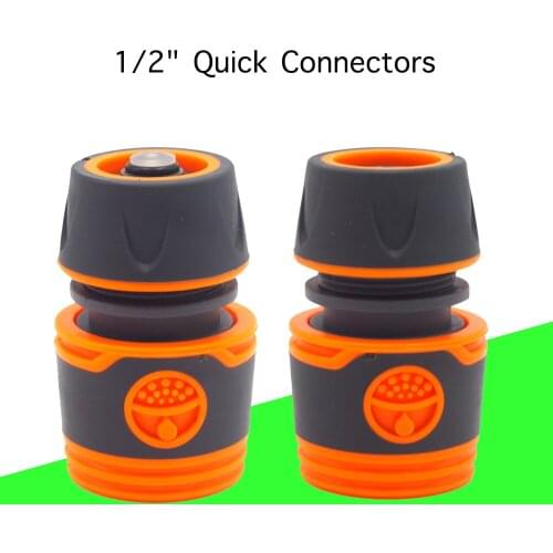 Plastic 1/2" Garden Water Hose Soft Quick Connector , Soft Quick Connector Rubber 5131