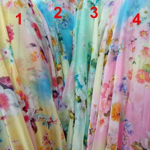 Cosplay Dress Fabric 30D Chiffon Silky Light Flowing Ombre Soft Breathable DIY Scarf Craft