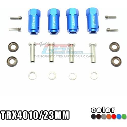 RC Car Parts TRX-4 TRX4 82056-4 T4 Aluminum Alloy Screw Needle Extension Nut Widened Hex Adapter Wheels Hubs Mount 23MM TRAXXAS