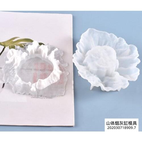 DIY Crystal Ashtray Mold Handmade Creative Snow Mountain Ashtray UV Epoxy Resin Mold Home Table Decoration Craft Jewelry Molds