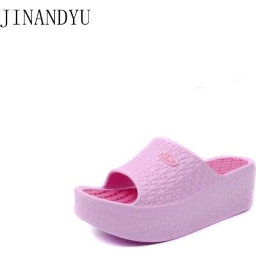 Summer Beach Shoes Women Platforms Slippers Casuales Confort Shoes Woman Thick Sole Sandal Shoes Outdoor Female Mules Slippers