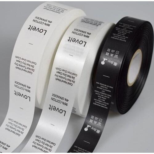 Washing custom clothing clothes cloth logo curtain printing labels washing water custom cloth collar label processing customiza