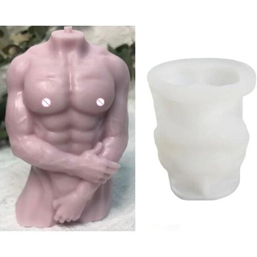 New style Plump Woman Candle Silicone Mold 3D Male Body Pregnant Woman Shy Woman Soap Aroma Candle Mold Home Decoration Supplies