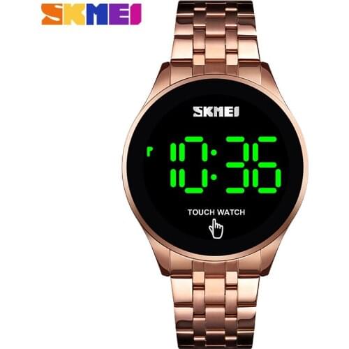 SKMEI Fashion Mens Watches Stainless Steel LED Sports Military Wristwatches Electronic Digital Watches Present relogio masculino