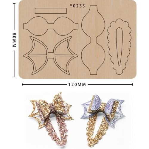 Scrapbook Die Bow Hairpin DIY Handmade New Dies For 2021 Wooden Die-cutting Template Cutting Mold Wood Die
