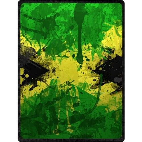 Jamaica Flag Warm Fleece Throw Blanket Super Soft Flannel Manta For Sofa/Bed/Car/Plane/Travel/Baby Bedspread