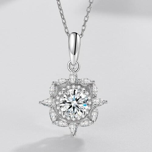 Solid 925 Sterling Silver Pendants Necklaces For Women Elegant Fashion Wedding Anniversary Fine Jewelry Romantic Gifts