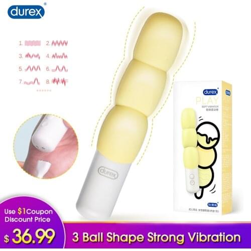 Durex Vibrators G-Spot Clitoris Stimulate Massager Dildo Soft Silicone Body Magic Wand Adult intimate Product Sex Toys for Women