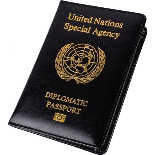 PU Leather United Nations Diplomatic Russia Spain France Netherland USA Israel Passport Cover Protector Case Holder for Travel