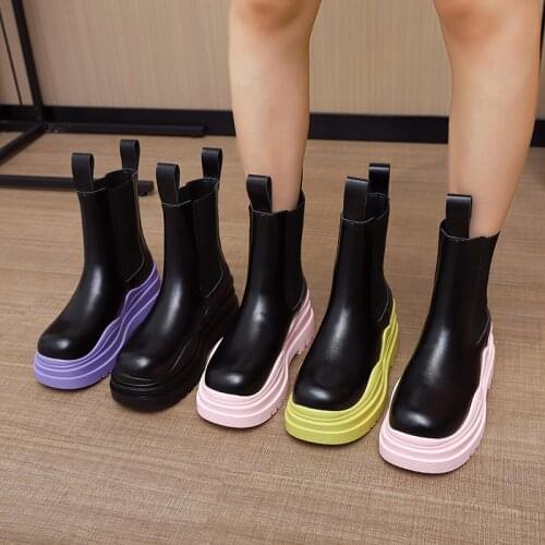 Shoes White Ankle Boots Round Toe Flat Heel Clogs Platform Luxury Designer Boots-Women Low Rubber Ladies Summer Med Fashion 202